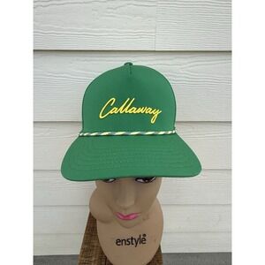 Callaway Men's Birdie Putt Rope Accent Baseball Hat Snap Back Green